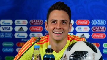 Santiago Arias durante la rueda de prensa de la Selecci&oacute;n Colombia previa al partido ante Polonia por el Mundial Rusia 2018