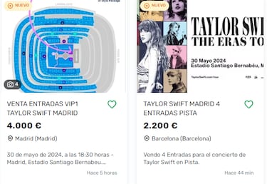 Indignaci¨®n por el concierto de Taylor Swift en el nuevo Bernab¨¦u: reventa de hasta 6.000 euros
