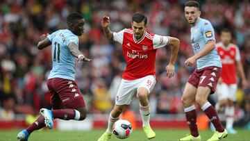 Dani Ceballos, ante el Aston Villa.