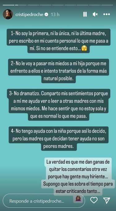 Cristina Pedroche explota por las críticas que ha recibido en redes
