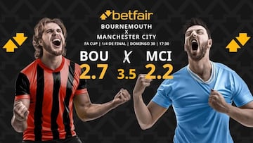 AFC Bournemouth vs. Manchester City: horario, dónde ver, pronósticos y cuadro