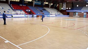 Imagen del Pabellón Primero de Mayo, donde juega sus partidos el Soliss FS Talavera.