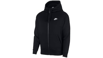 Sudadera con capucha Nike Sportswear Club Fleece negra