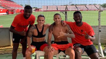 Amadou, Roque Mesa, Arana y Gnagnon.