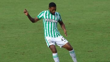 Cristian Castro Devenish en un partido de Atlético Nacional