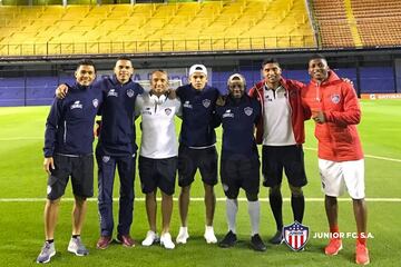 Así fue el reconocimiento del Junior en el estadio de Boca