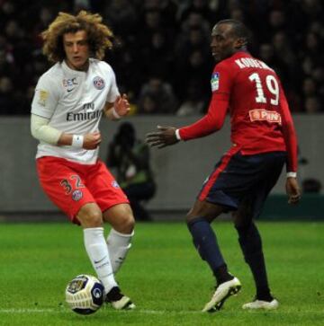 David Luiz aparece más atrás en el listado, con un 51 por ciento de presencias en los partidos de PSG.