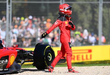 Charles Leclerc terminó el Gran Premio de Australia de Fórmula 1 antes de tiempo.