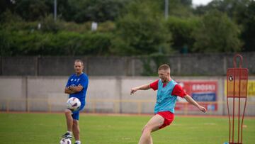 Carlos Vicente cierra la pretemporada como pichichi del Racing de Ferrol.