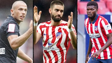 Heitinga, Carrasco y Thomas.