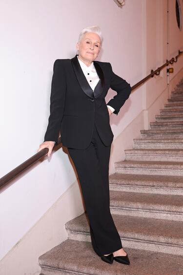 Glenn Close asiste al desfile de Giorgio Armani durante la Semana de la Moda de Milán Primavera/Verano 2026, el 28 de septiembre de 2025 en Milán.