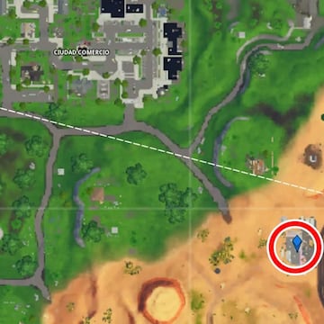 Ubicaci&oacute;n de la estrella de batalla secreta