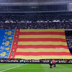 La Senyera gigante del Bernabéu lucirá en el Ciutat y en Mestalla