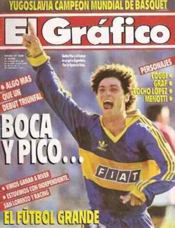 Walter Pico, jugador de Boca Juniors en los noventa. Fue protagonista de la pelea con Colo Colo en 1991 por Copa Libertadores y su apellido siempre evoca risas en Chile.