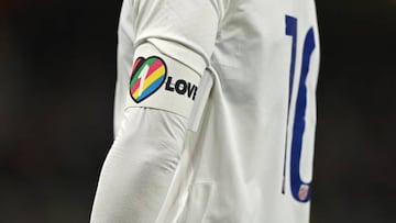 The OneLove armband will be worn by England and Wales.