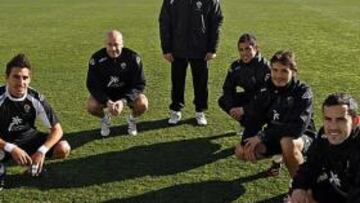 <b>CRECIERON EN EL COLLAO. </b>Carpio, Sarrió, Bordalás, Abad, Vidal y Linares tienen parte de su pasado en el Alcoyano.