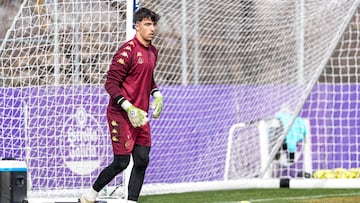 Aceves, durante un entrenamiento.
