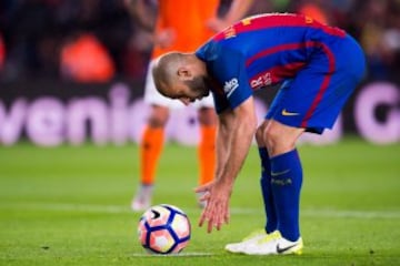 Mascherano marca de penalti el 6-1.