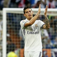 James jugó su último partido con el Real Madrid hace 823 días