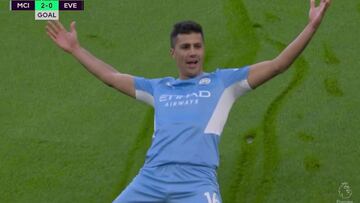 De Mánchester al mundo entero: ¡qué golazo de Rodri al Everton!