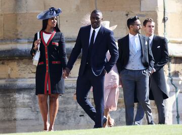 El actor británico Idris Elba y su prometida Sabrina Dhowre.