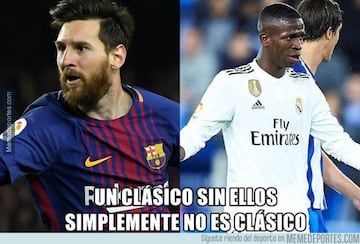 El Clásico: Los mejores memes del Barcelona - Real Madrid