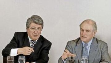 Los presidentes, protagonista antes del derbi.