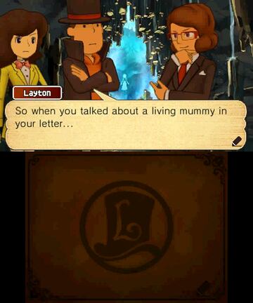 Captura de pantalla - Profesor Layton y el Legado de la Super Civilizacin (3DS)