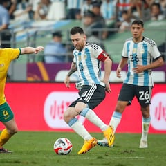 Así es la jugada de Messi eludiendo rivales australianos que se ha hecho viral