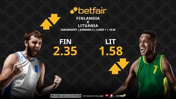 Finlandia vs. Lituania: horario, dónde ver, pronósticos y estadísticas