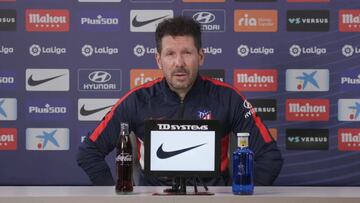 Simeone: "Mis futbolistas siguen un plan y confío en ellos"
