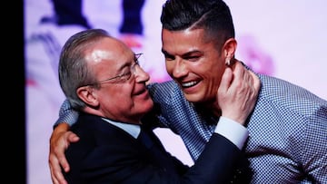 Florentino Pérez felicita a Cristiano: "Nos acordamos mucho de ti"
