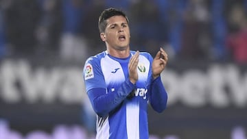 Guido Carrillo, en un partido del Leganés.
