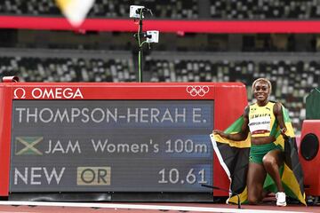 Atletismo, 100m | Récord del mundo y olímpico: 10.61 segundos