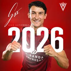Juan Gutiérrez renueva: “El Mirandés me ha dado una oportunidad enorme”