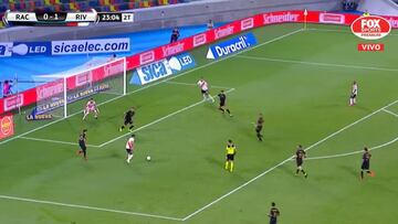 El delantero aprovechó su primer balón en el partido para dejar la mejor acción en una gran carrera, recorte y disparo soberbio para batir a Arias.