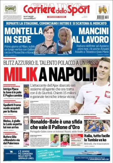Corriere dello Sport sitúa a Milik cerca del Nápoles.