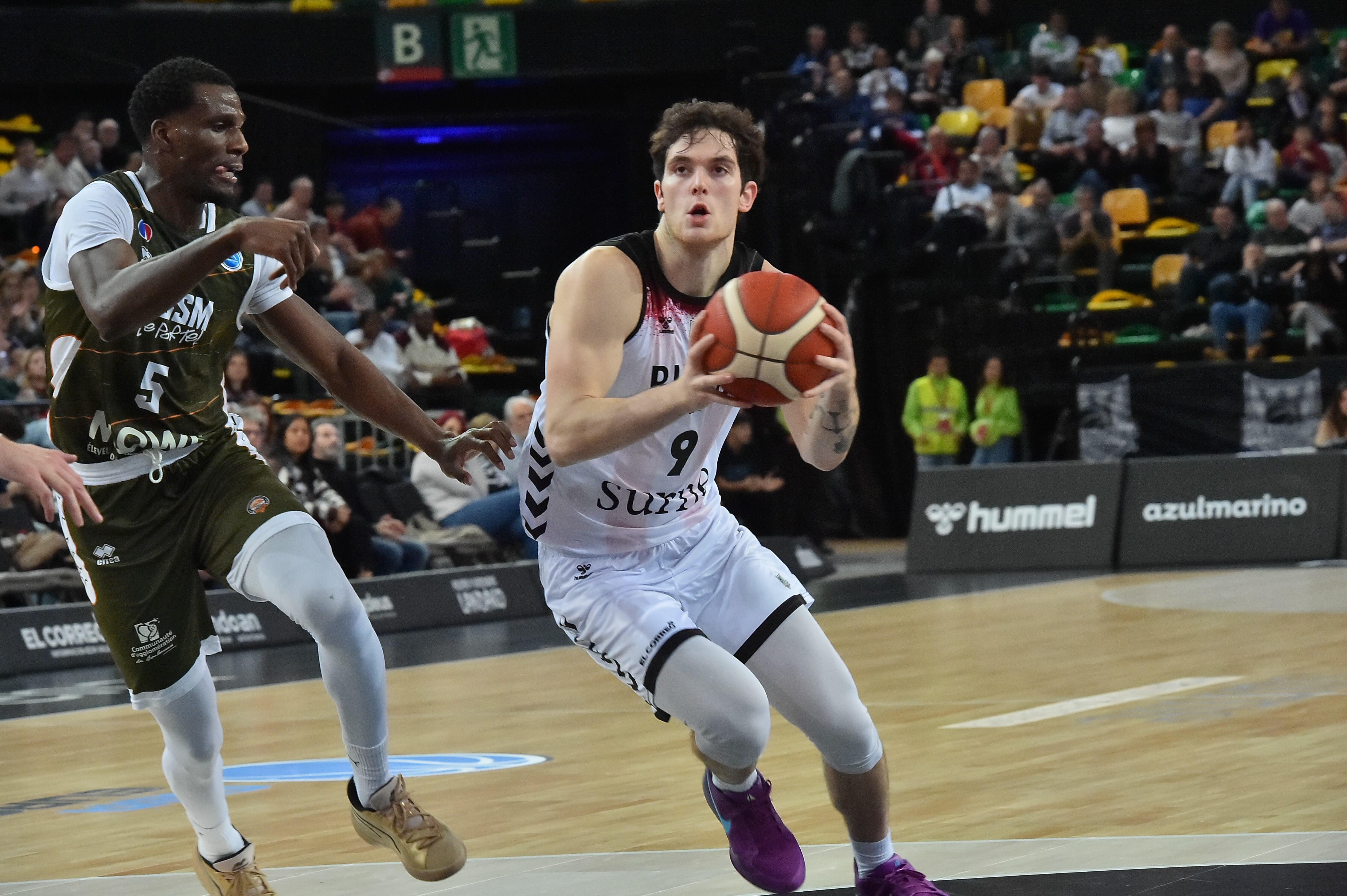 08/01/25 PARTIDO BALONCESTO BASKET  FIBA EUROPE CUP COPA EUROPA GRUPO L ROUND 2  BILBAO - ESSM LE PORTEL RUBEN DOMINGUEZ