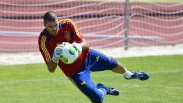 EL TERCERO. Valdés ocupará la portería en el partido de mañana contra Nigeria.