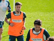 Larrubia, en una sesión de esta semana.