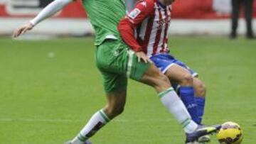 Jony, durante el encuentro ante el Betis del pasado curso.