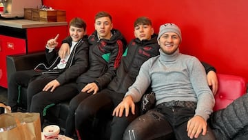 De izquierda a derecha, los hermanos Muhammad, Amir, Gazik e Ibragim Ibragimov, // @ibragim