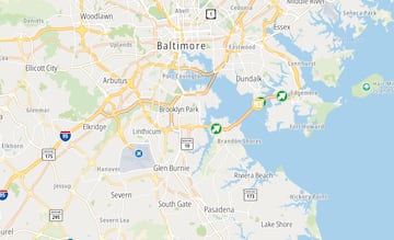 Baltimore’s Francis Scott Key Bridge map