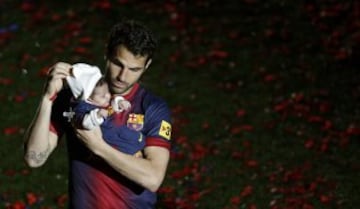 Cesc y su hija.