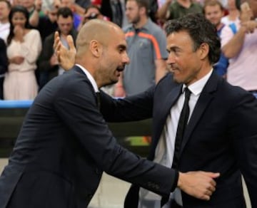 Guardiola y Luis Enrique.