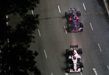 Esteban Ocon y Carlos Sainz.