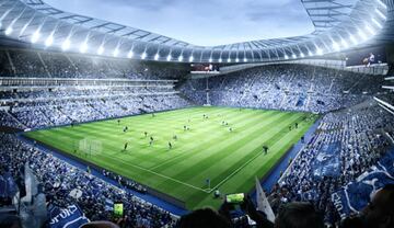 El Tottenham Hotspur está construyendo su estadio en los aledaños del viejo. Este año sus partidos de local los juegan en Wembley.