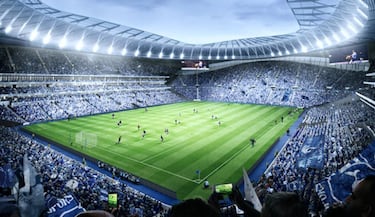 El Tottenham Hotspur está construyendo su estadio en los aledaños del viejo. Este año sus partidos de local los juegan en Wembley.