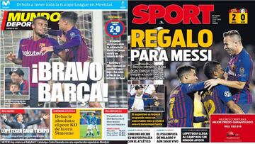 Felicidad en la prensa de Barcelona antes del Clásico