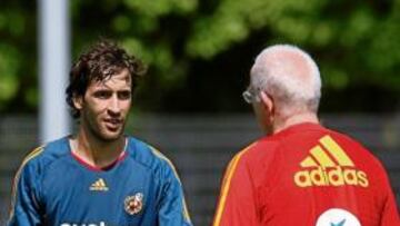 Raúl y Luis Aragonés.